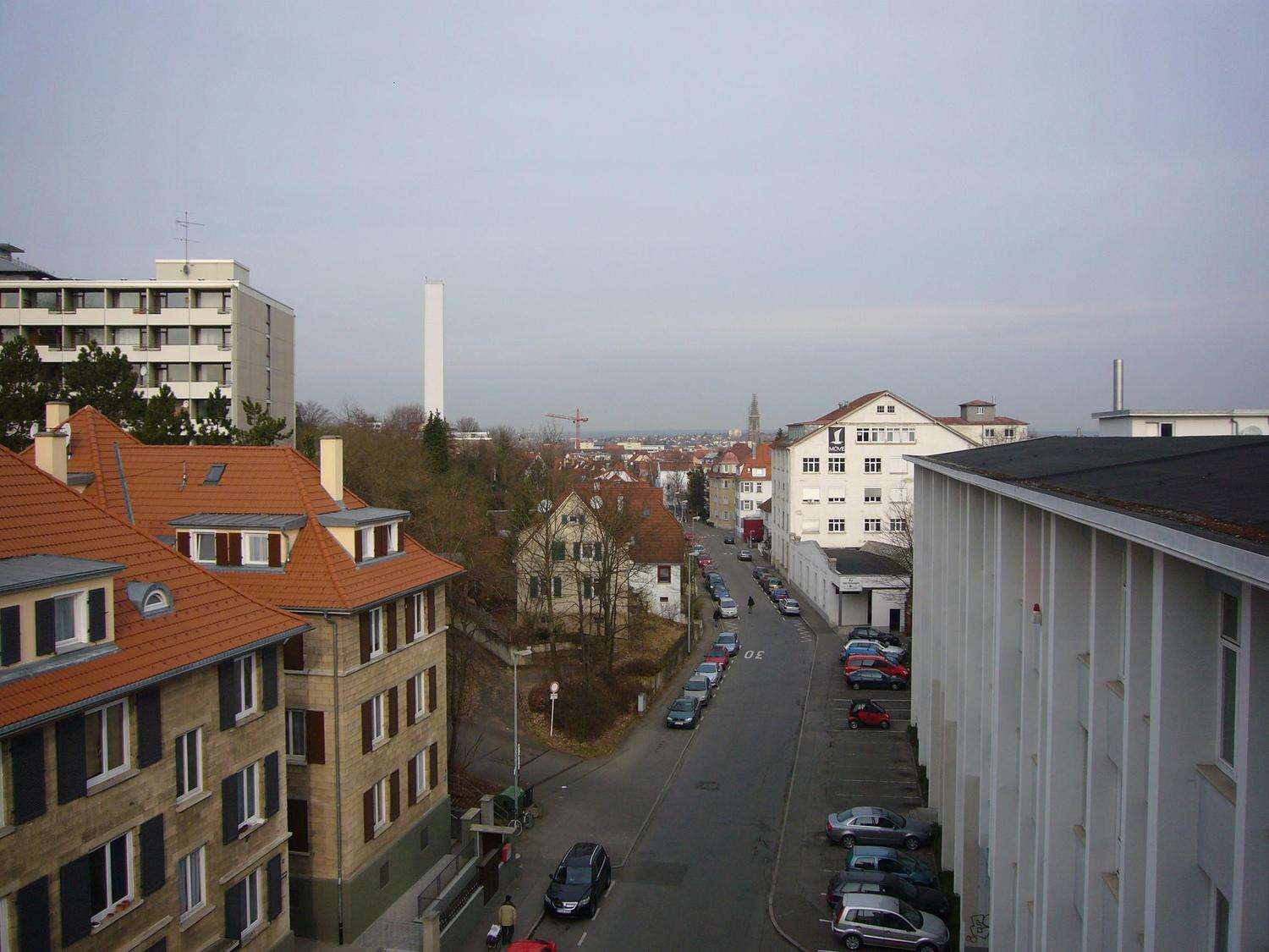 Detailansicht Aussicht der Immobilie Gemütliche 1,5-Zimmer-Wohnung mit schöner Aussicht in zentrumsnaher Lage in Reutlingen