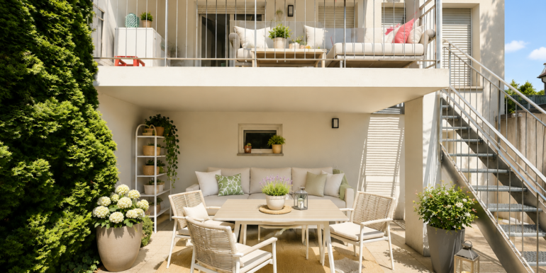 Terrasse/Balkon bspl. Möblierung