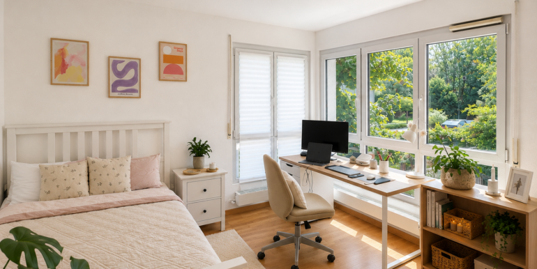 Zimmer 2 bspl. Möblierung