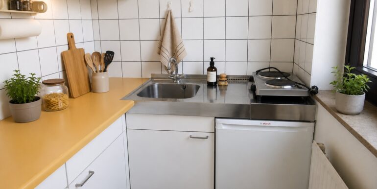 Küche beispielhafte KI-Möblierung