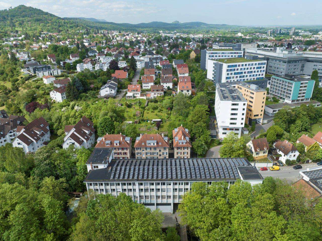 Detailansicht Außenansicht der Immobilie Büro-Einheit an der Echaz
