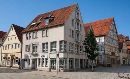 Detailansicht Außenansicht der Immobilie Attraktive Gastronomiefläche im Erdgeschoss in zentraler Innenstadtlage an der Marienkirche