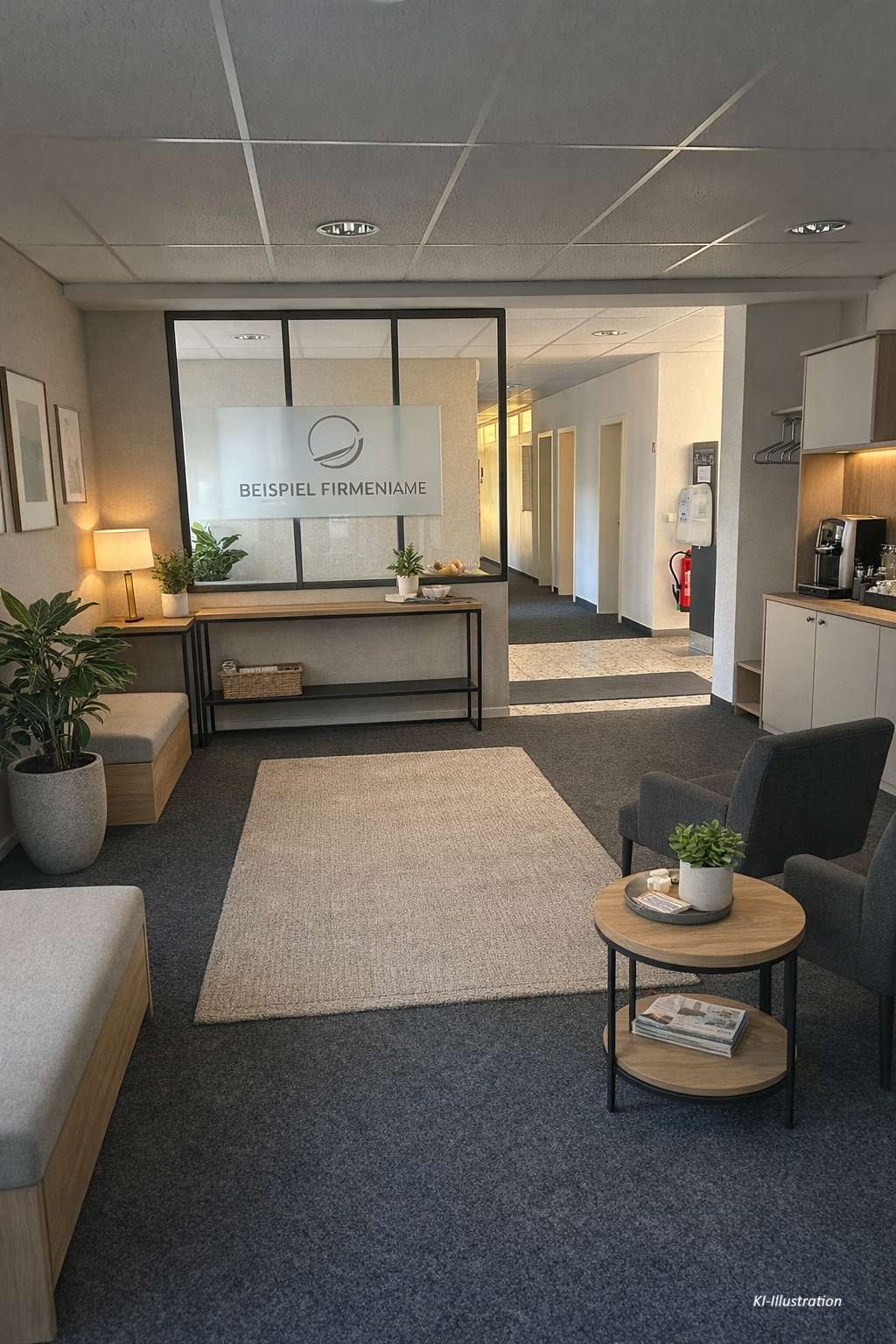 Detailansicht Eingangsbereich der Immobilie Büro in ruhiger Lage, lichtdurchflutet