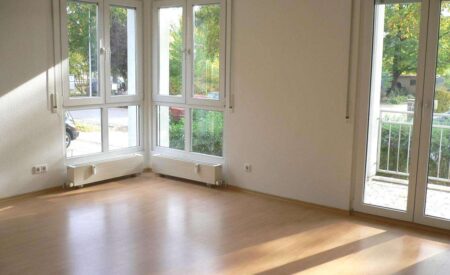 Detailansicht Wohn-/Schlafzimmer der Immobilie Helle und gemütliche  1-Zimmer-Wohnung am Stadtpark in Chemnitz - Uninah gelegen