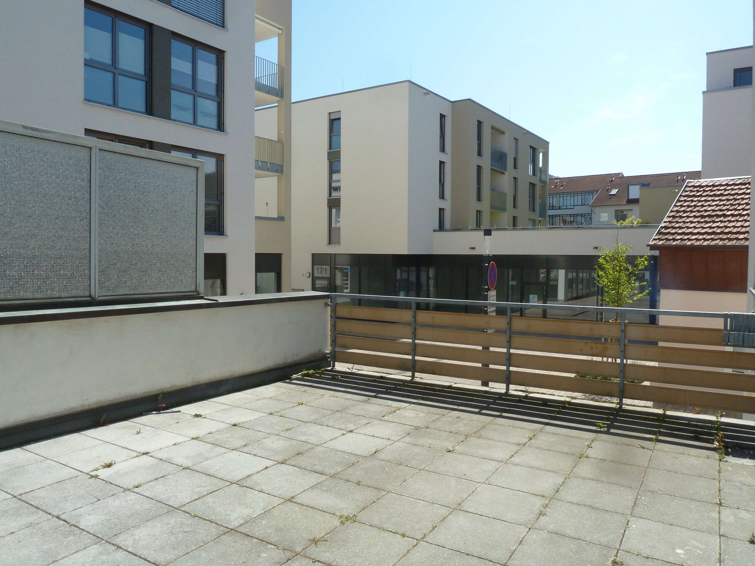 Detailansicht Dachterrasse der Immobilie Schöne 4-Zimmer-Wohnung in Pfullingen