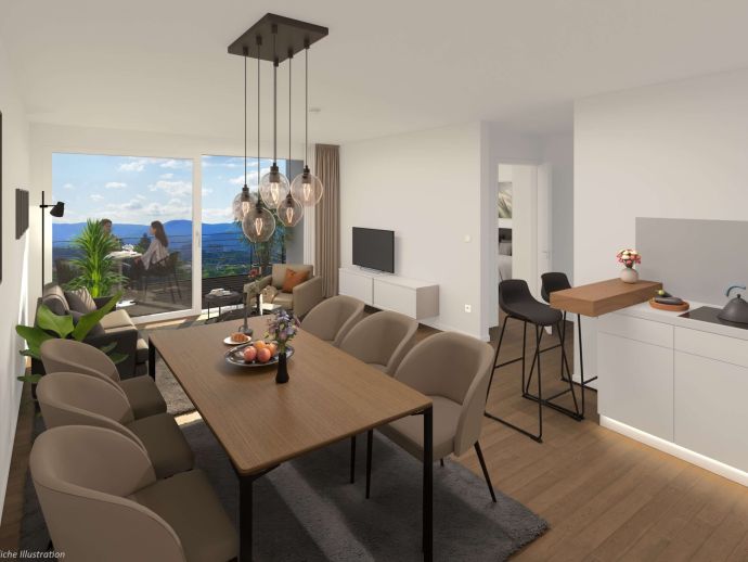 Detailansicht Wohnzimmer der Immobilie "Tag der offenen Tür" am 08.11.26 von 13 - 15 Uhr 2-Zimmer-Wohnung im Erdgeschoss